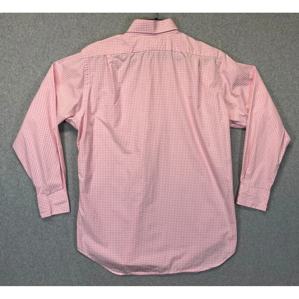 Polo Ralph Lauren Regent Classic Fit Pink Gingham Shirt Mens 15.5 32/33 Cotton